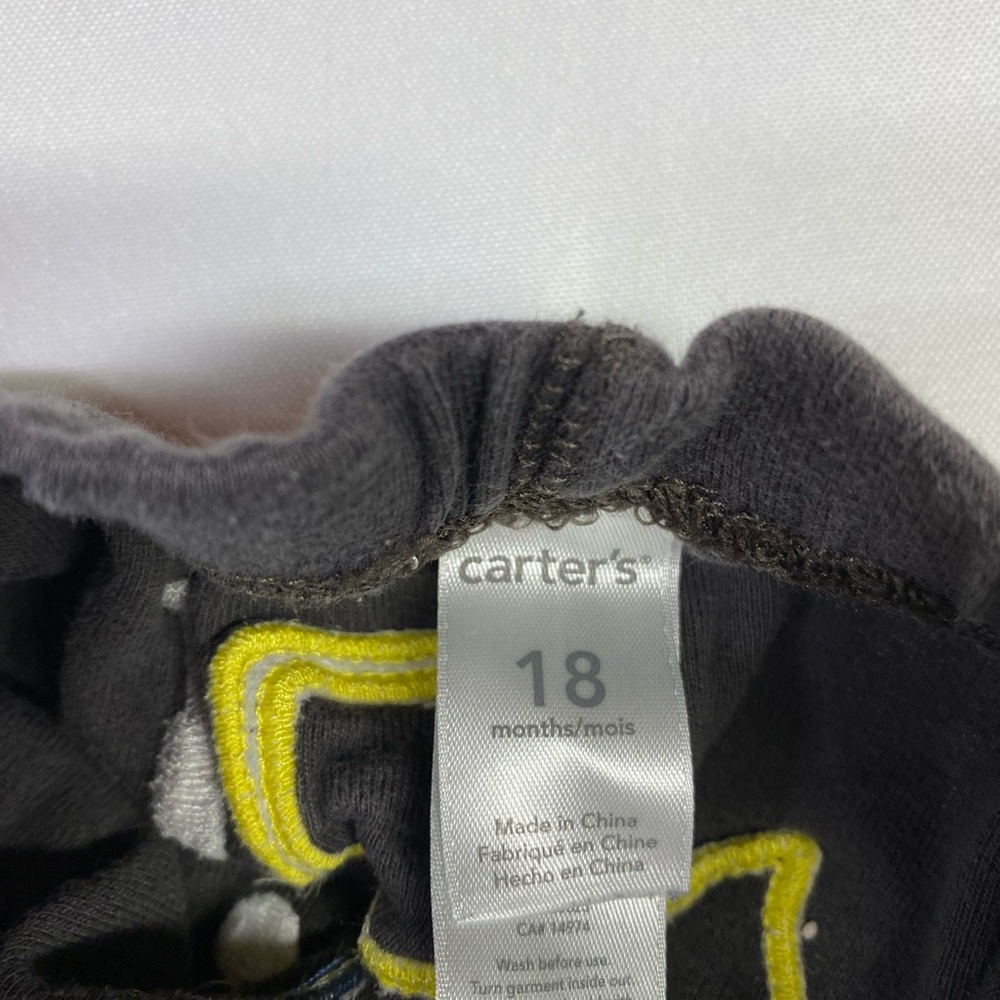 Carter's Yellow & Navy Baby Outfit Bundle Construction Size 18 Months - Picture 12 of 13